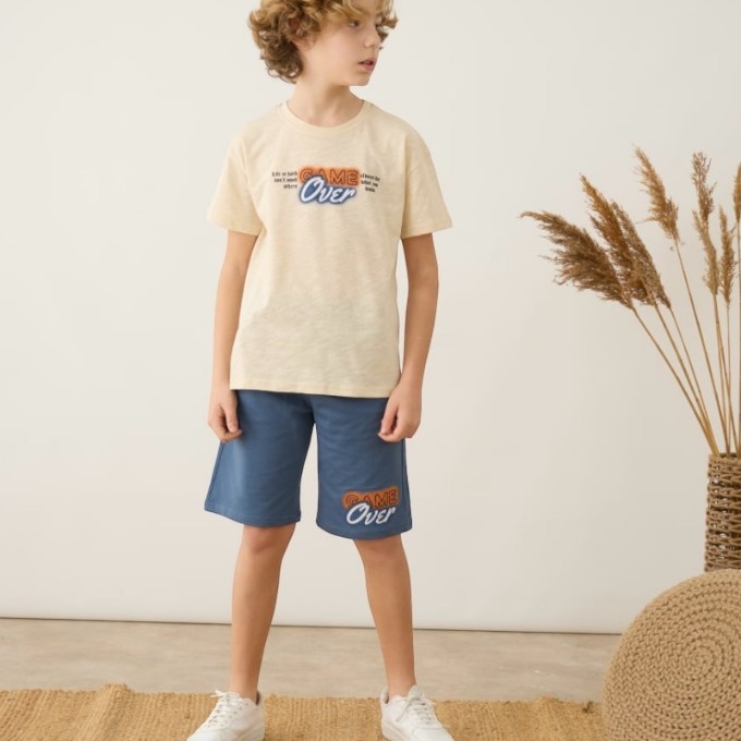 Game Over Erkek Çocuk Şort T-Shirt Takım