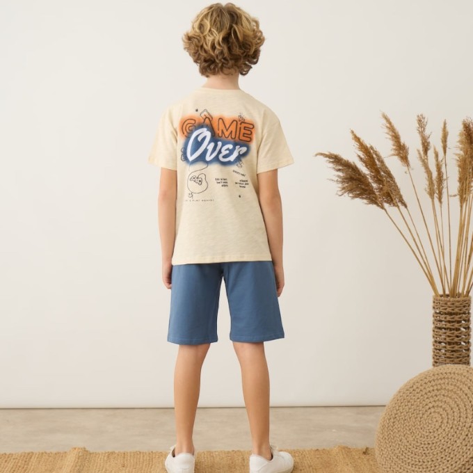 Game Over Erkek Çocuk Şort T-Shirt Takım