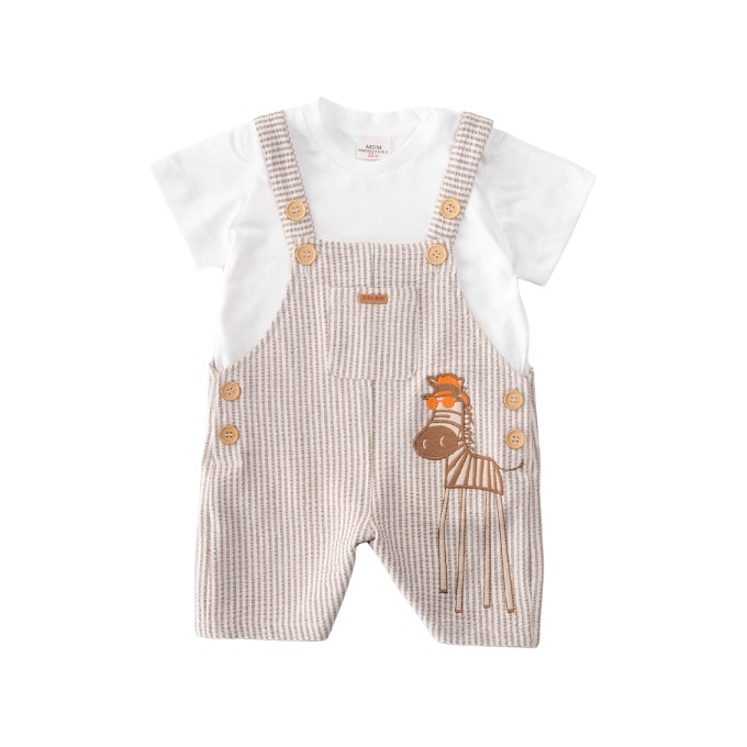 Erkek Bebek T-Shirt Tulum Salopet