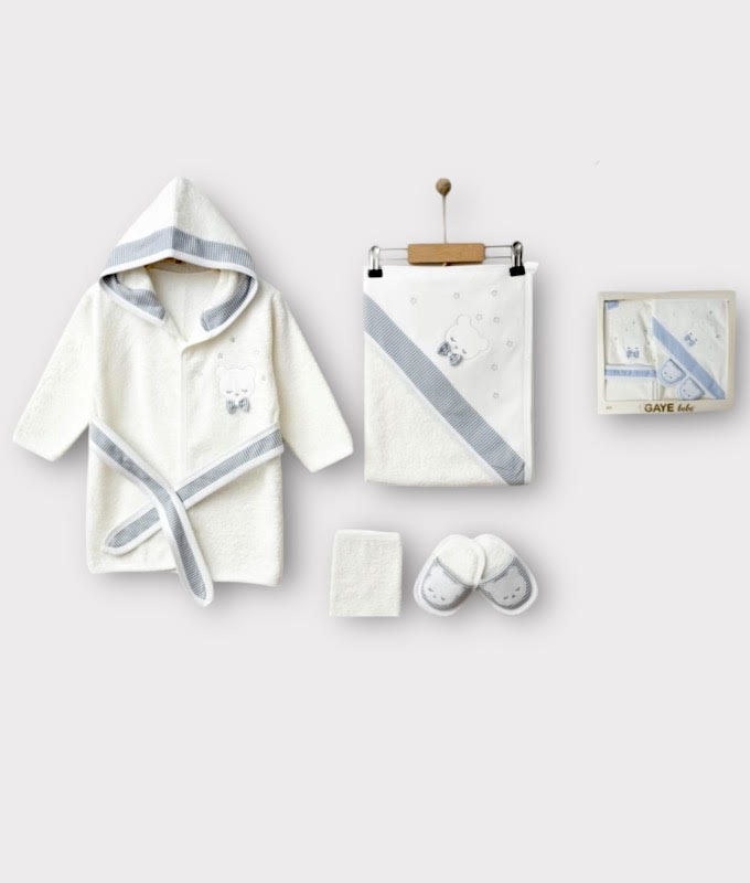Erkek Bebek Bornoz set