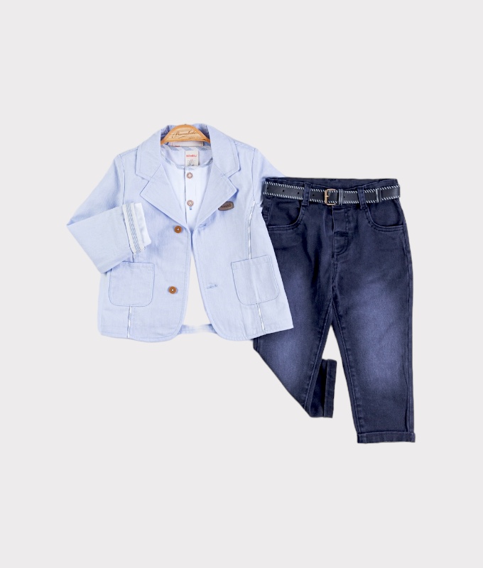 Blazer Ceketli 3LÜ Takım