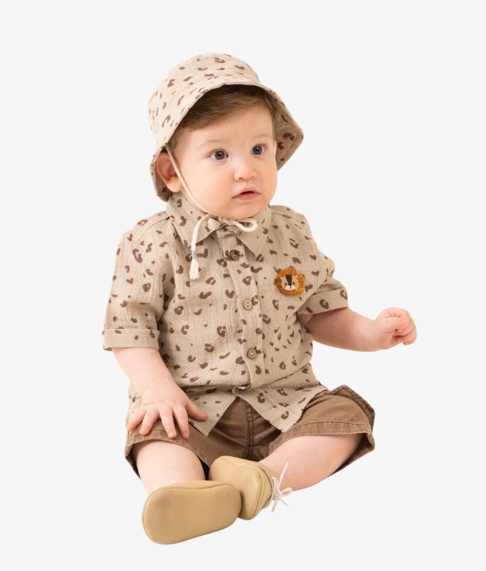 Safari Erkek Bebek Üçlü Takım